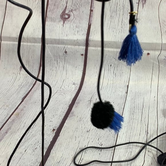 BP. Laney Blue Pom Pom Tassel Twinkly Beads Ankle - Picture 7 of 10
